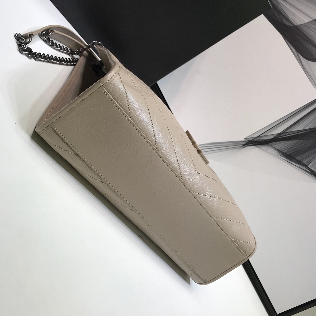 Saint Laurent Niki Medium Shopping Bag Beige For Women 12.6in/32cm YSL 