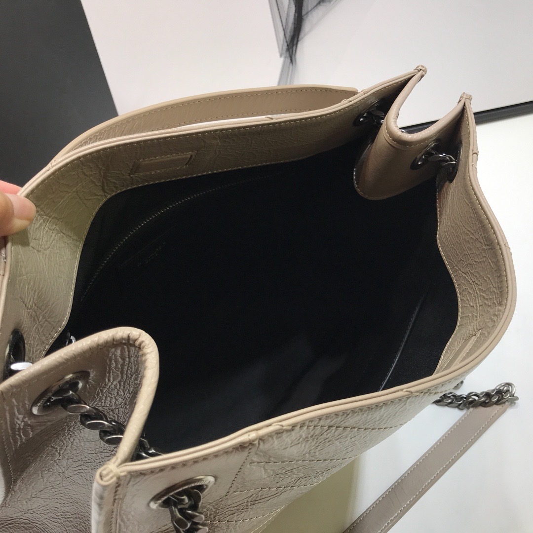 Saint Laurent Niki Medium Shopping Bag Beige For Women 12.6in/32cm YSL 