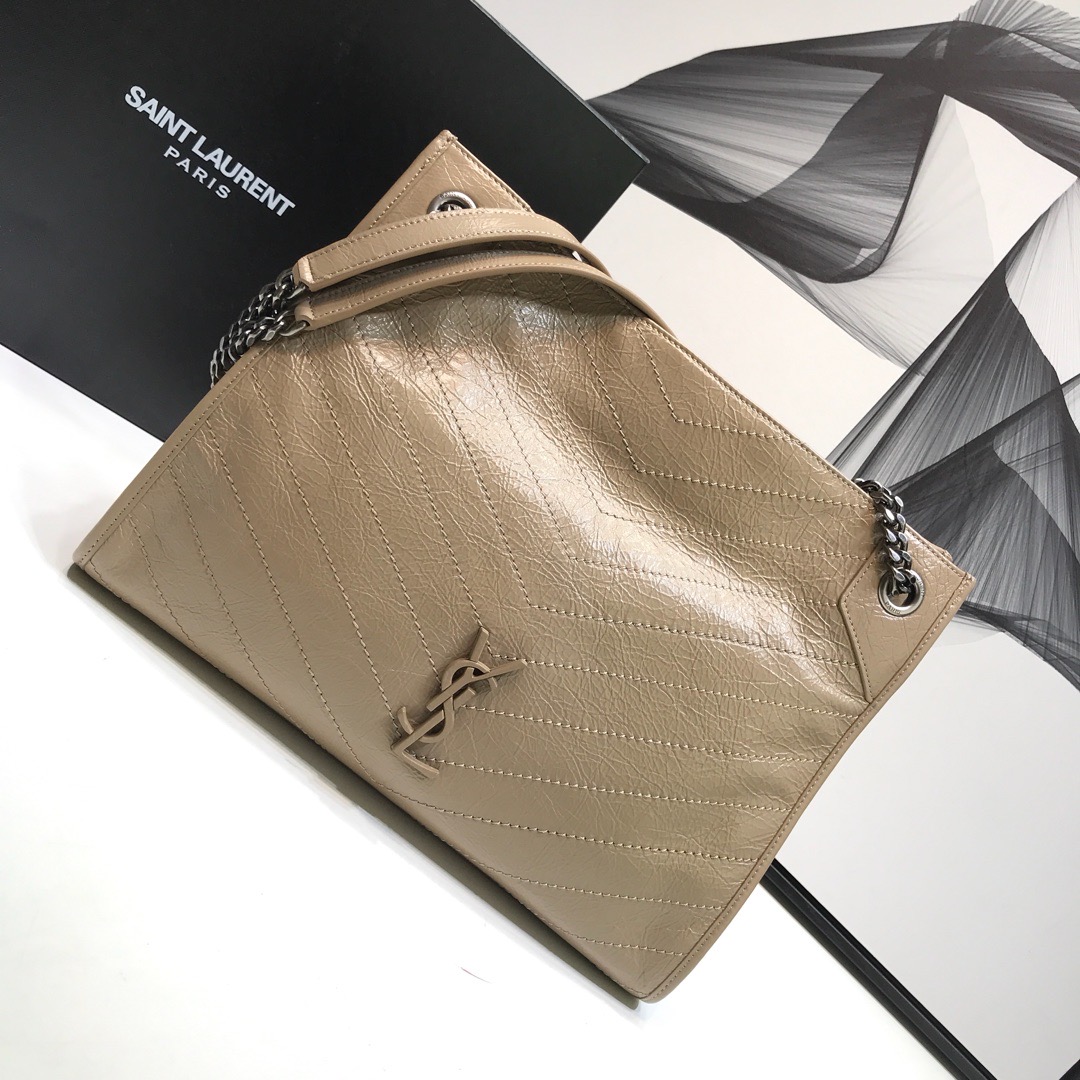 Saint Laurent Niki Medium Shopping Bag Beige For Women 12.6in/32cm YSL