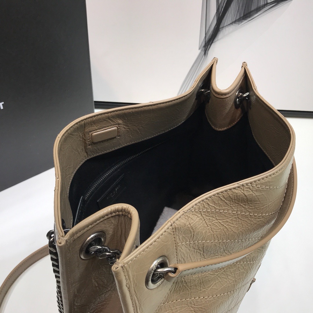 Saint Laurent Niki Medium Shopping Bag Beige For Women 12.6in/32cm YSL
