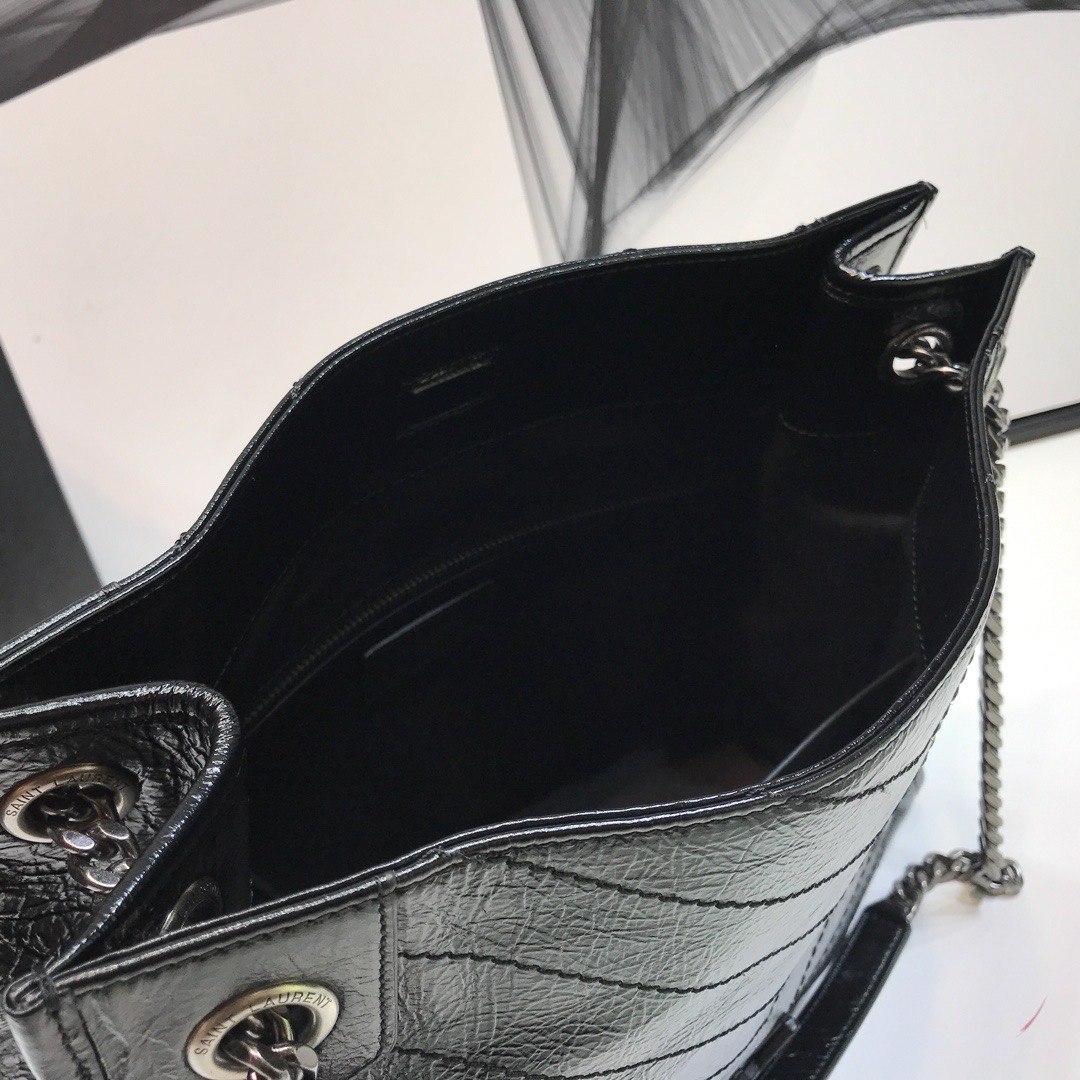 Saint Laurent Niki Medium Shopping Bag Black For Women 12.6in/32cm YSL 