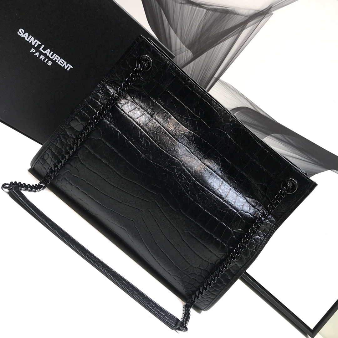 Saint Laurent Niki Medium Shopping Bag Black For Women 12.6in/32cm YSL 