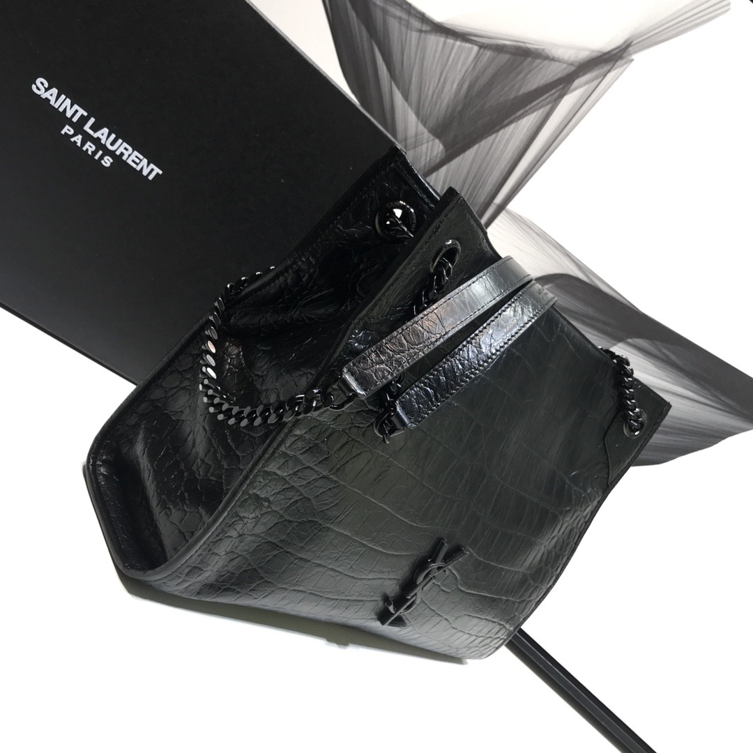 Saint Laurent Niki Medium Shopping Bag Black For Women 12.6in/32cm YSL 