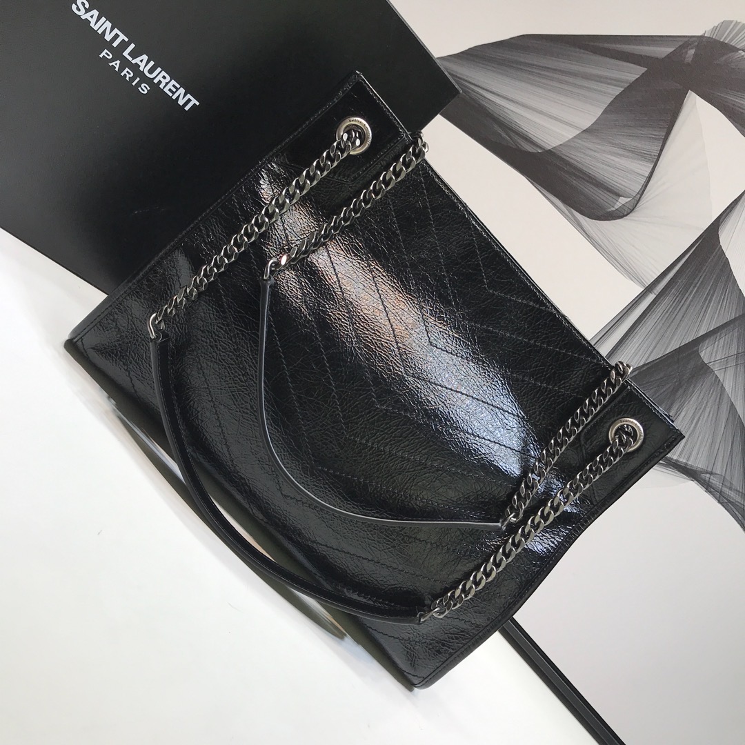 Saint Laurent Niki Medium Shopping Bag Black For Women 12.6in/32cm YSL 