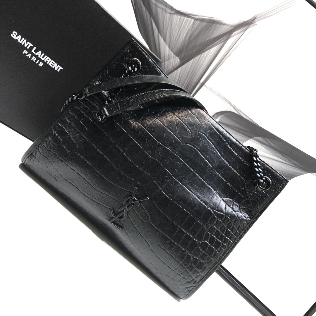 Saint Laurent Niki Medium Shopping Bag Black For Women 12.6in/32cm YSL 