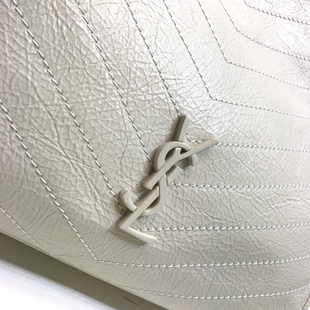 Saint Laurent Niki Medium Shopping Bag White For Women 12.6in/32cm YSL 