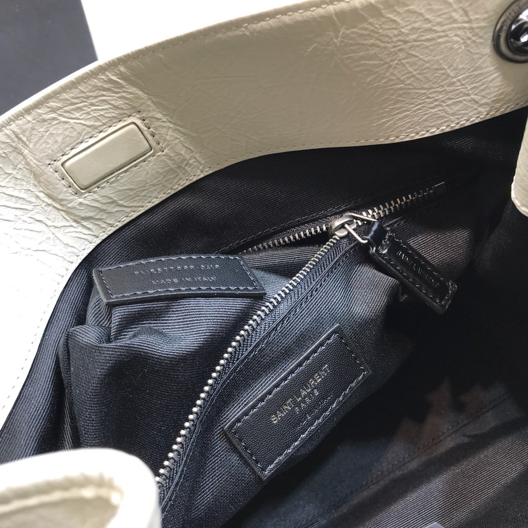 Saint Laurent Niki Medium Shopping Bag White For Women 12.6in/32cm YSL 