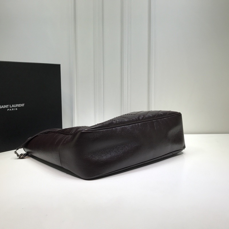 Saint Laurent Niki Shopping Bag Burgundy For Women 13.8in/35cm YSL 