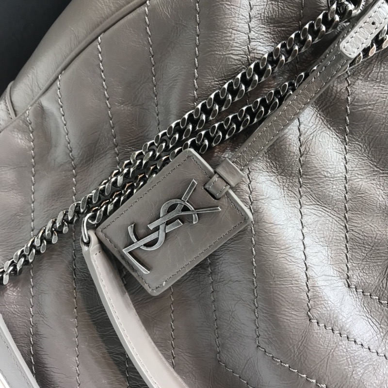 Saint Laurent Niki Shopping Bag Dark Beige For Women 13.8in/35cm YSL 