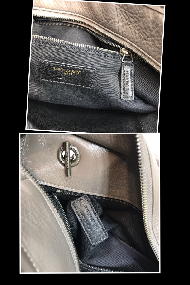 Saint Laurent Niki Shopping Bag Dark Beige For Women 13.8in/35cm YSL 