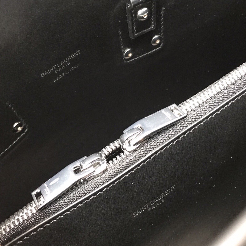 Saint Laurent Sac De Jour Small In Embossed Crocodile Black For Women 12.5in/32cm YSL  378299DND1N1000