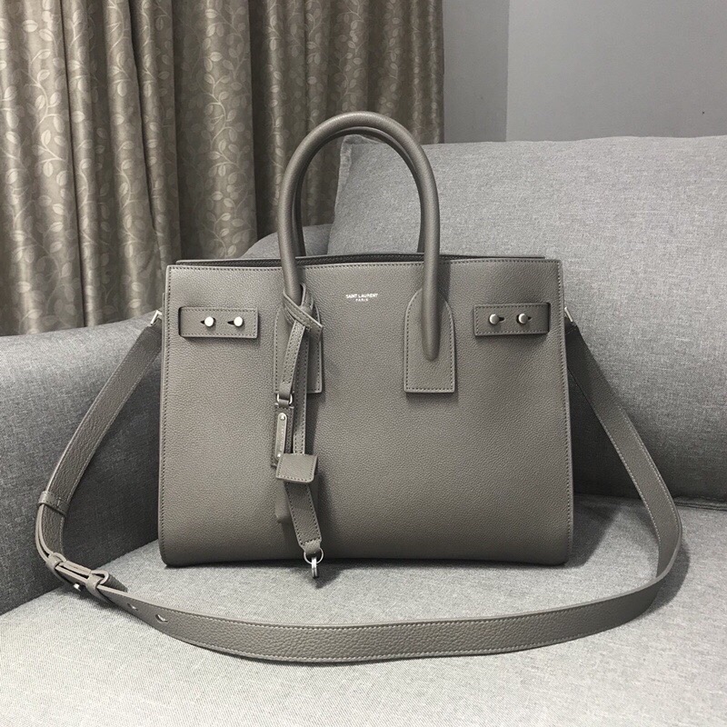 Saint Laurent Sac De Jour Small Stone Grey For Women 12.5in/32cm YSL 