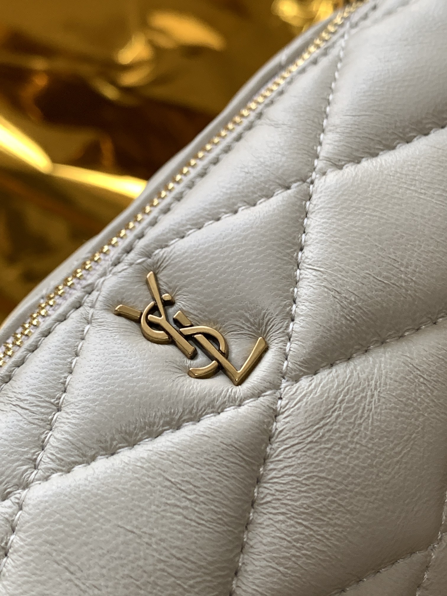 Saint Laurent Sade Mini Tube Bag For Women 7.9in/20cm Vintage White YSL 699703AAAJU9207