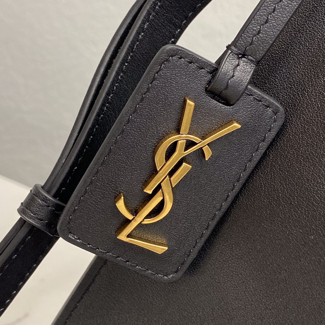 Saint Laurent Shopping N/S In Supple Black For Women 13.7in/35cm YSL 600306CSV0J1000