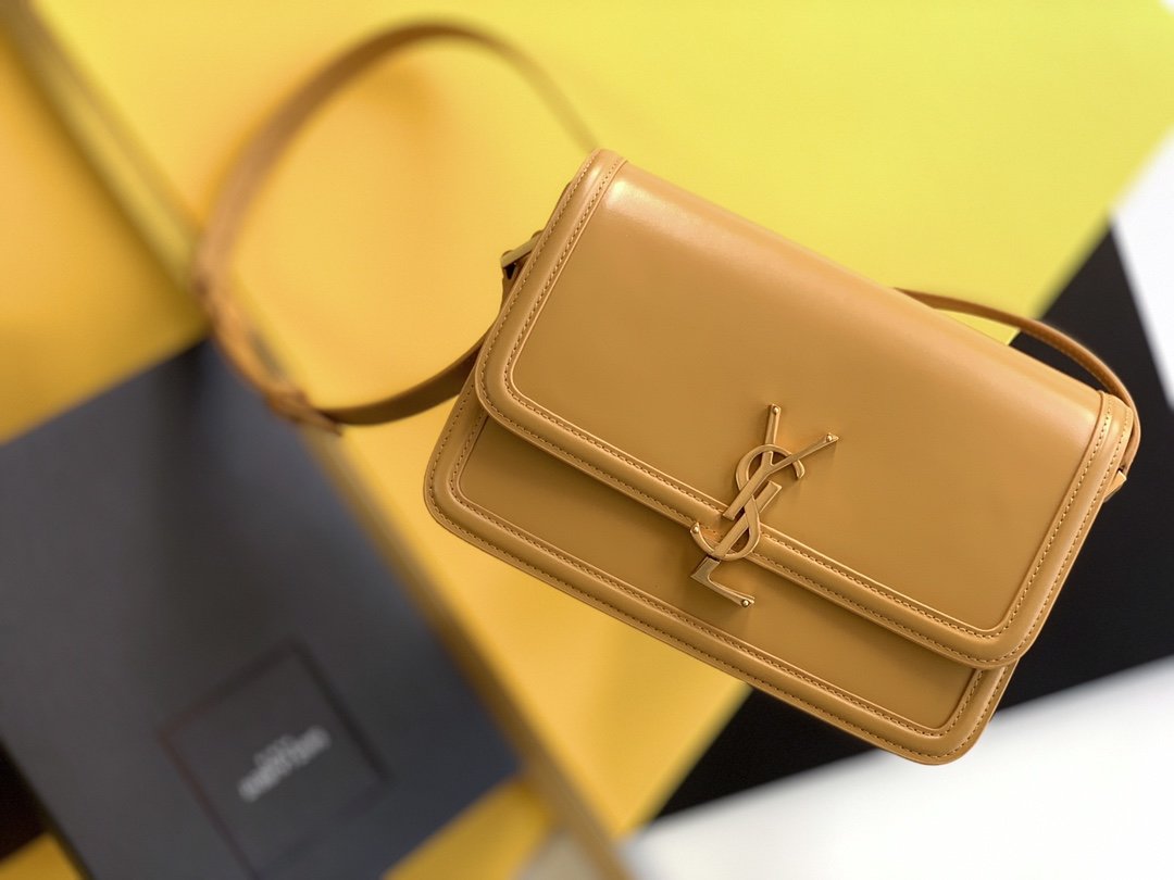 Saint Laurent Solferino Medium Satchel Bag In Box Brown For Women 9in/23cm YSL 6343050SX0W2357
