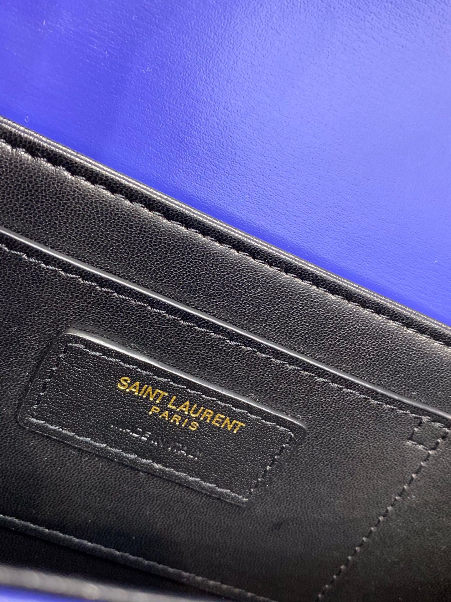 Saint Laurent Solferino Medium Satchel In Box Navy Blue For Women 9in/23cm YSL 6343050SX0W4147