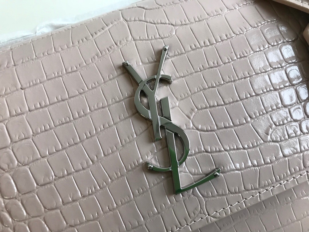 Saint Laurent Sunset Medium Chain Bag Light Pink For Women 8.6in/22cm YSL 442906DND0N1202