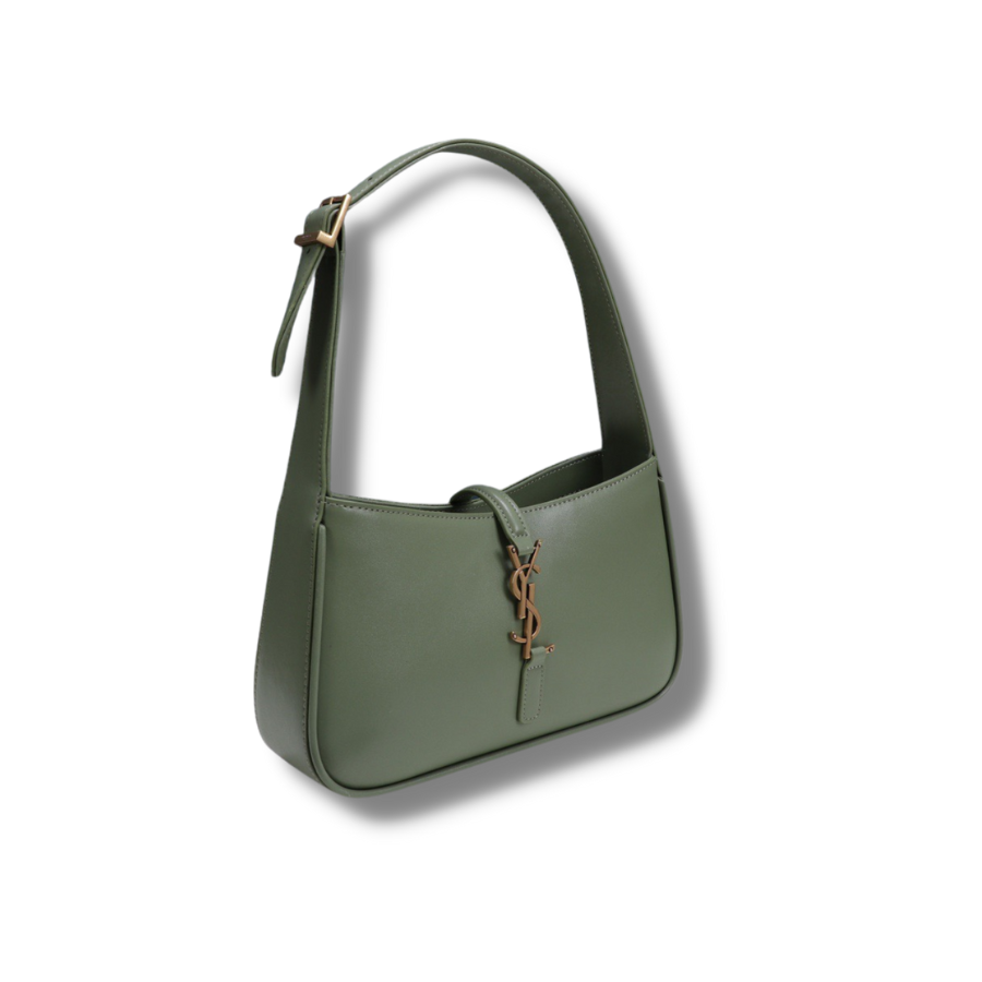 Saint Laurent YSL Small ‘Le 5 À 7 Hobo Bag In Smooth Leather Green For Women – 215080301