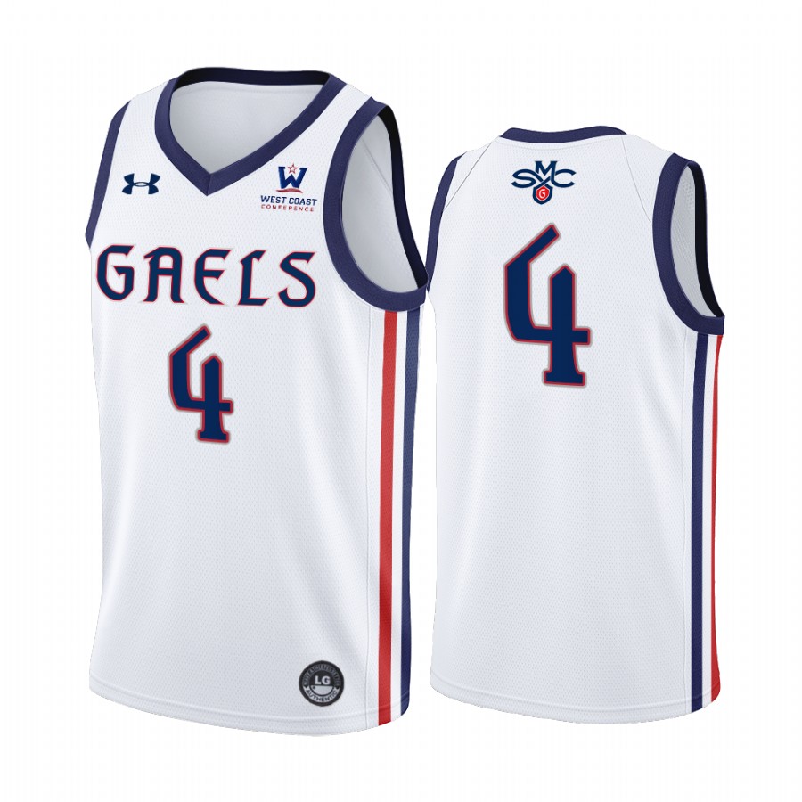 Saint Mary's Gaels Matthew Dellavedova Jersey College White Alumni Uniform