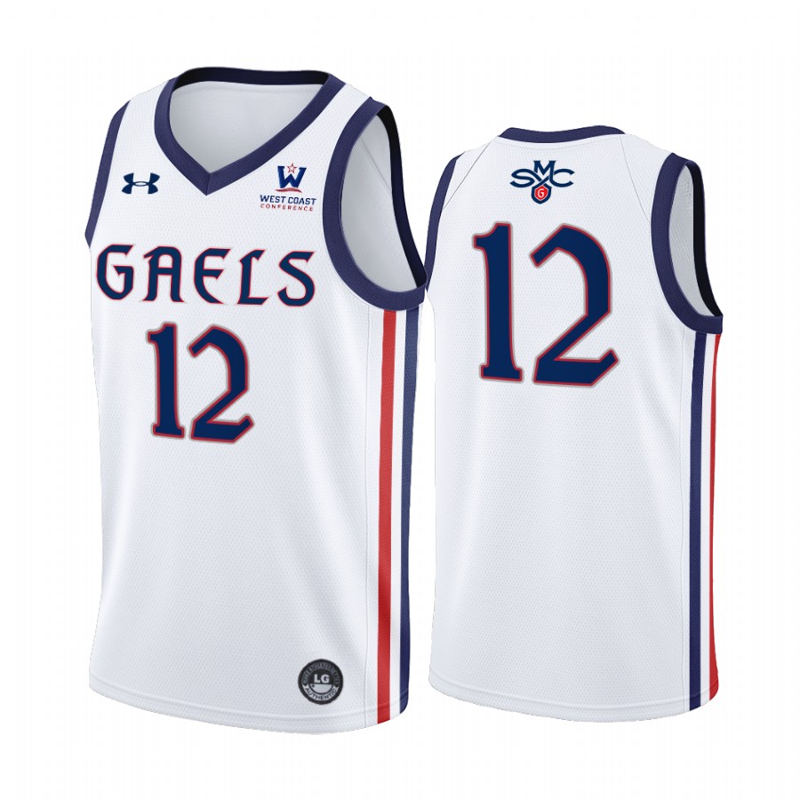 Saint Mary's Gaels Tommy Kuhse Jersey 2022 College White Uniform
