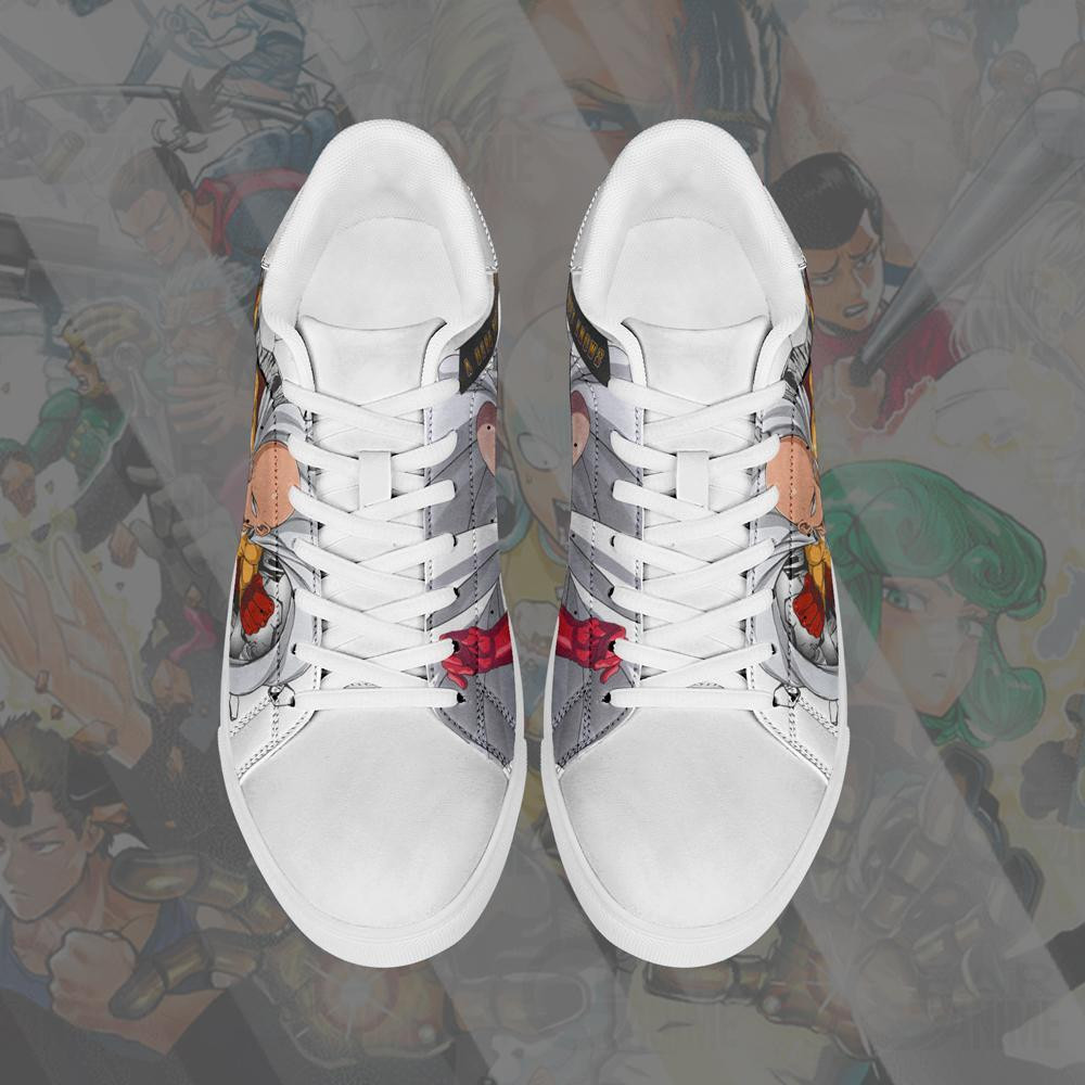 Saitama Skate Shoes One Punch Man Custom Anime Shoes