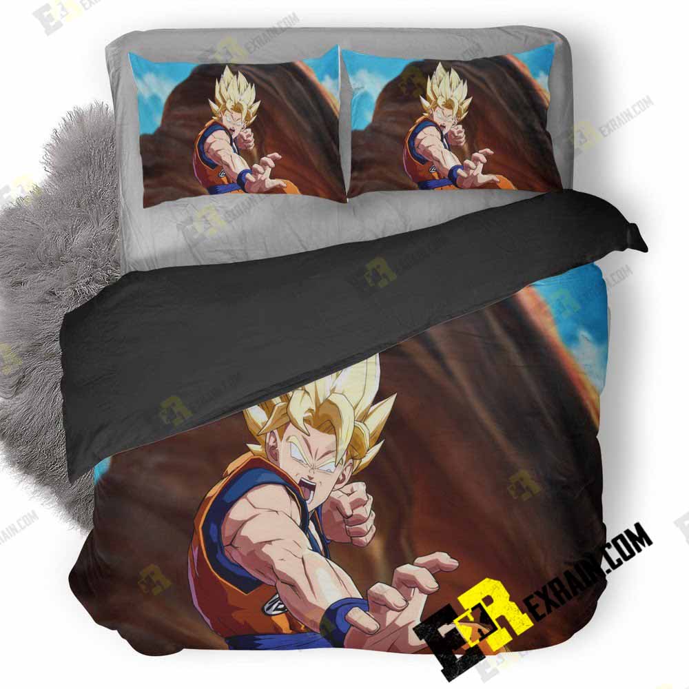Saiyan Dragon Ball Fighterz 3D Customized Duvet Cover Bedding Set
