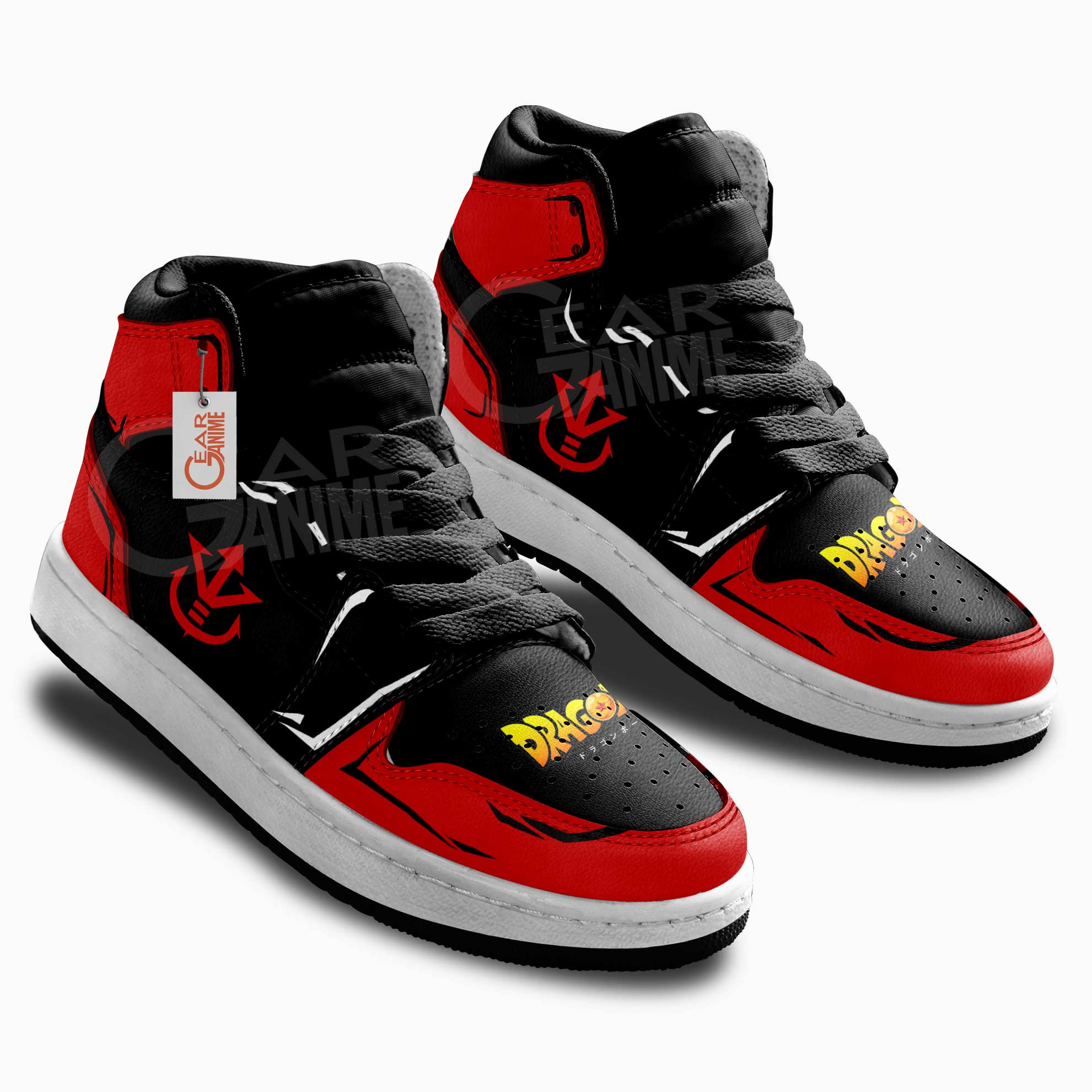 Saiyan Royal Family Symbol Kids Sneakers Custom Anime Kids Shoes