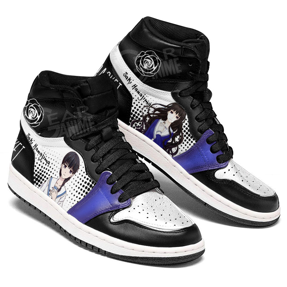 Saki Hanajima JD1s Sneakers Fruits Basket Anime Shoes, Air Jordan Hightop