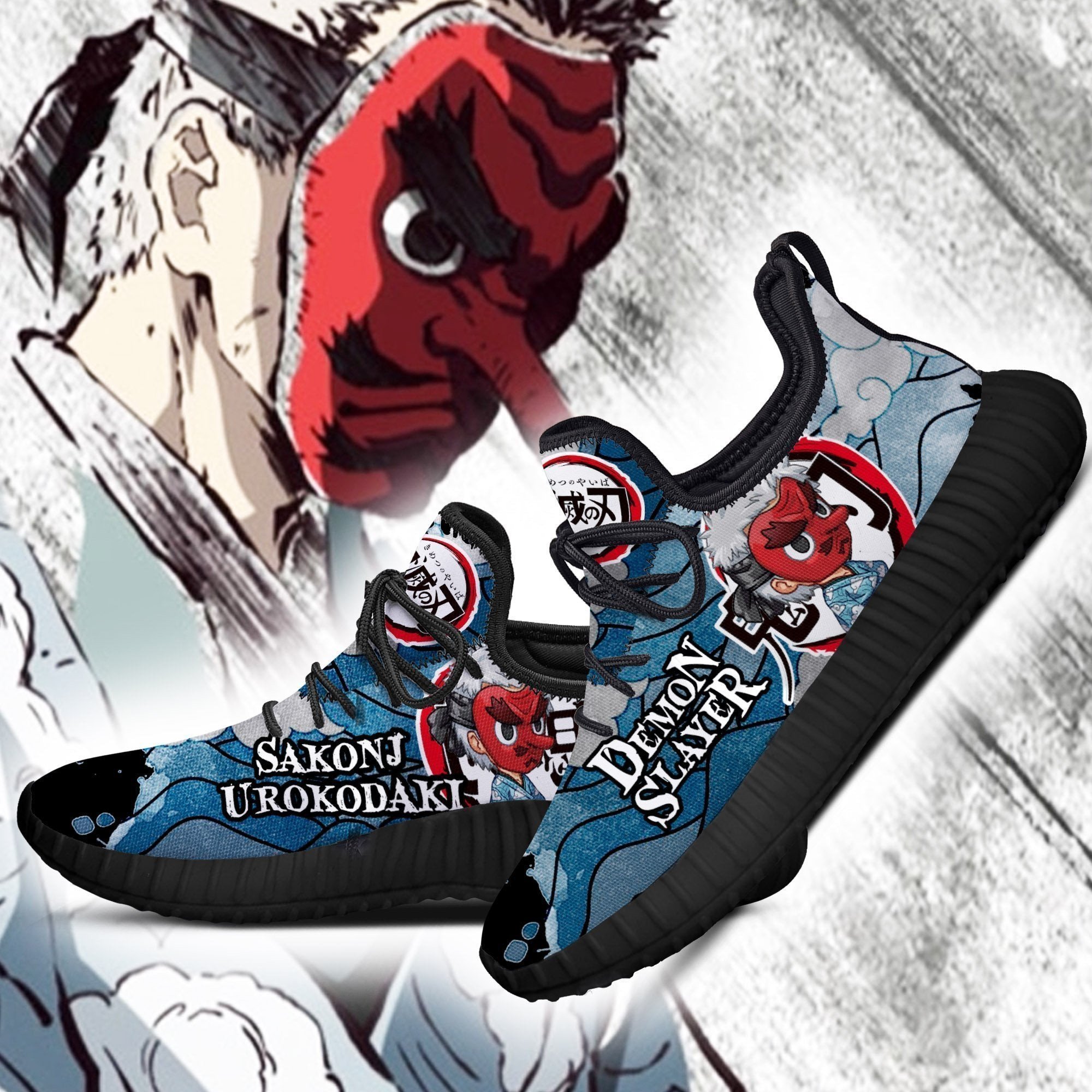 Sakonji Urokodaki Reze Shoes Demon Slayer Anime Sneakers Fan Gift Idea