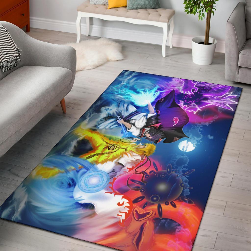 Sakuke Vs Minato Area Rectangle Rug