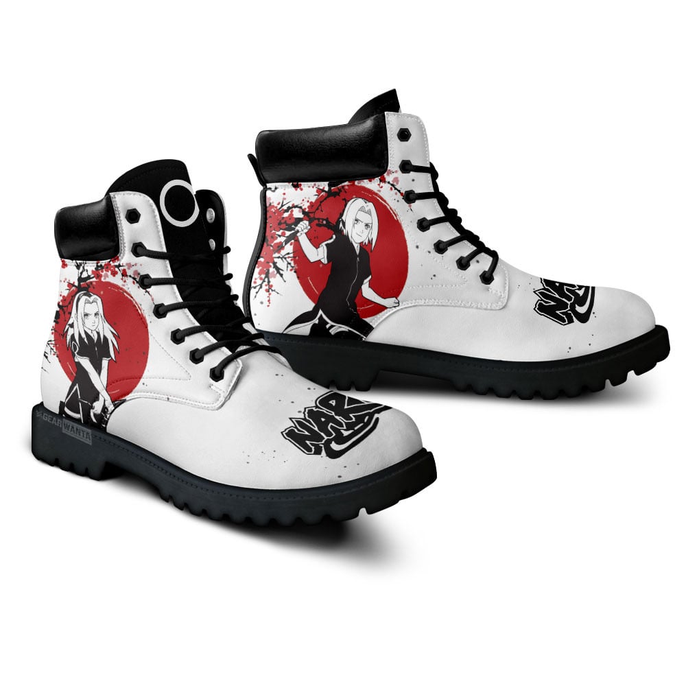 Sakura Haruno Boots Anime Custom Shoes Japan Style