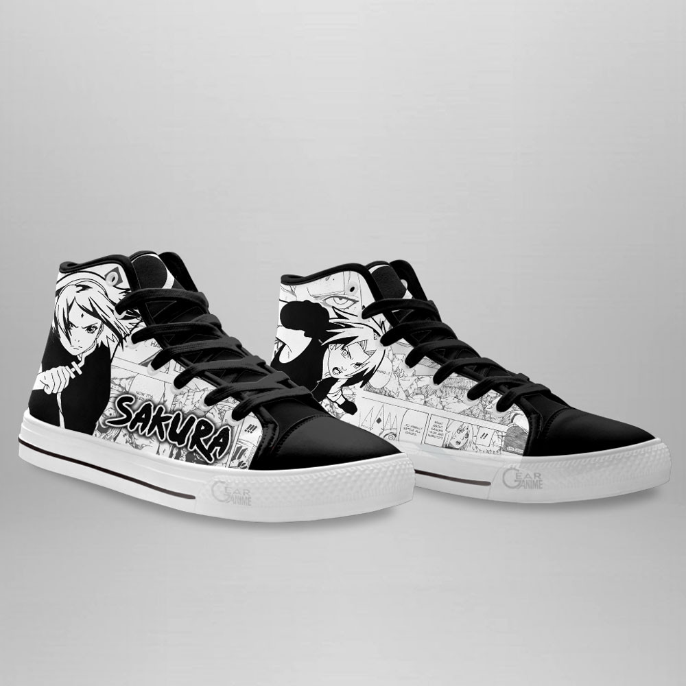 Sakura Haruno High Top Shoes Custom Manga Anime Sneakers