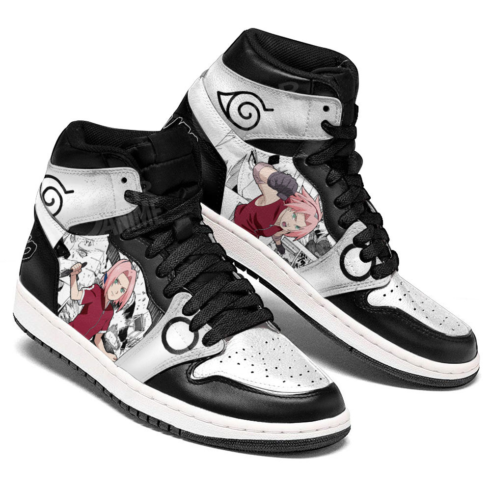 Sakura Haruno JD1s Sneakers Anime Shoes Mix Manga, Air Jordan Hightop