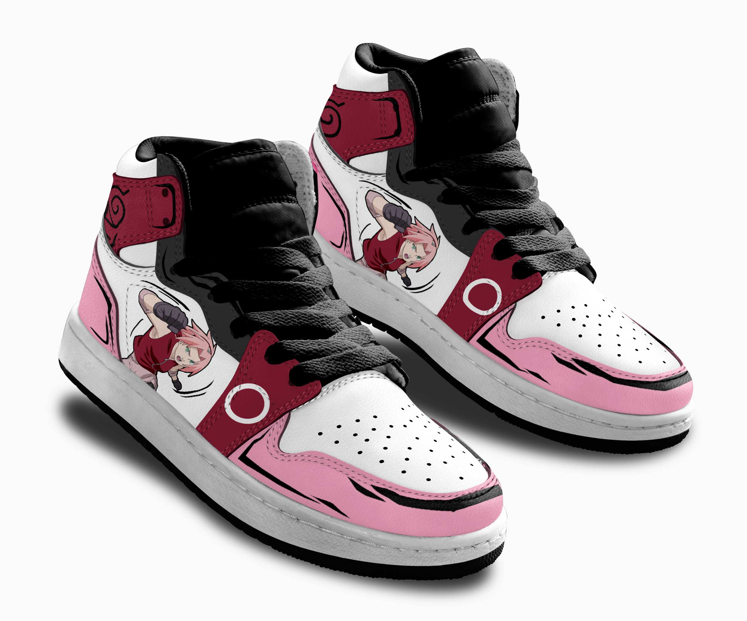 Sakura Haruno Kids Sneakers Custom Anime NRT Shoes For Kids