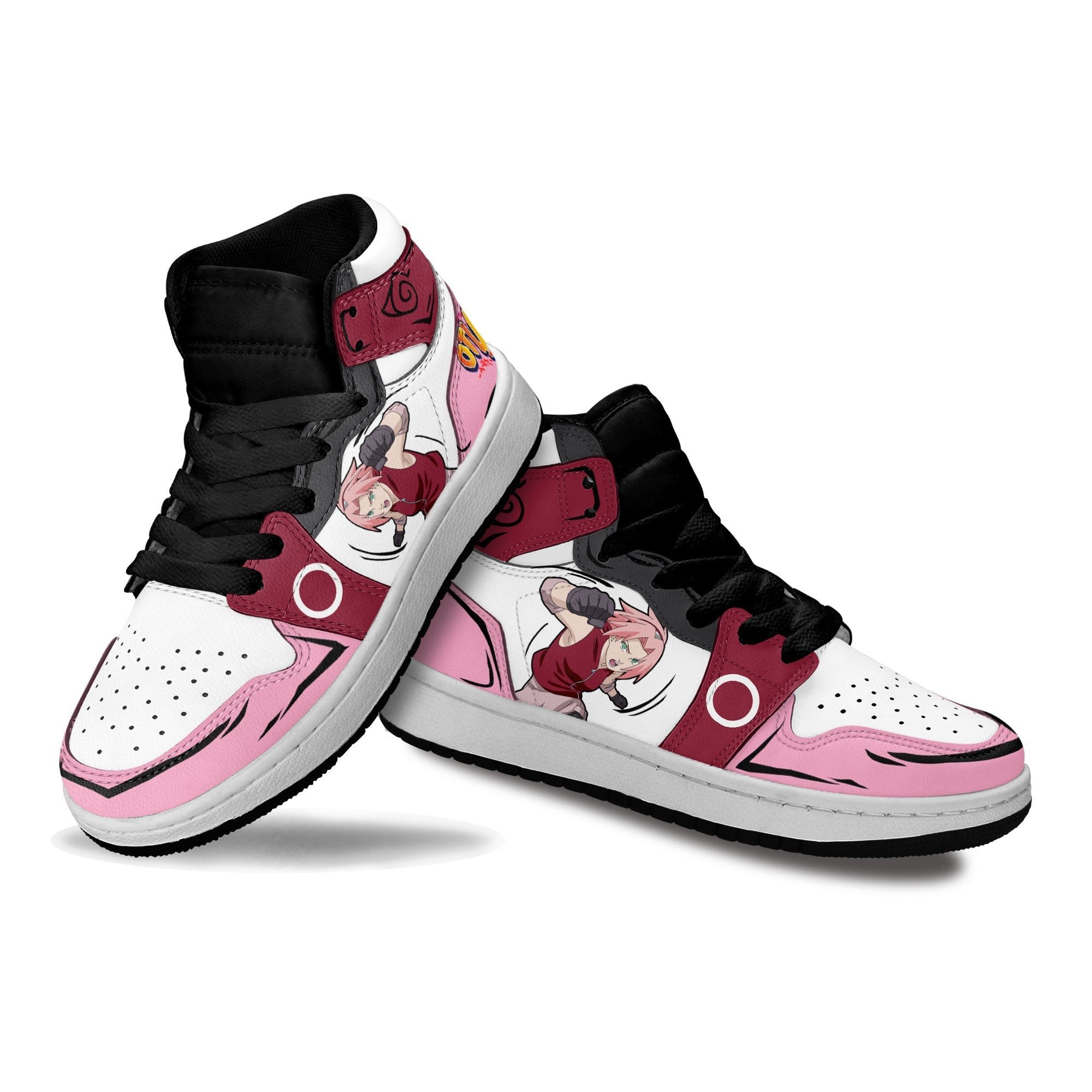Sakura Haruno Kids Sneakers Custom Anime NRT Shoes For Kids