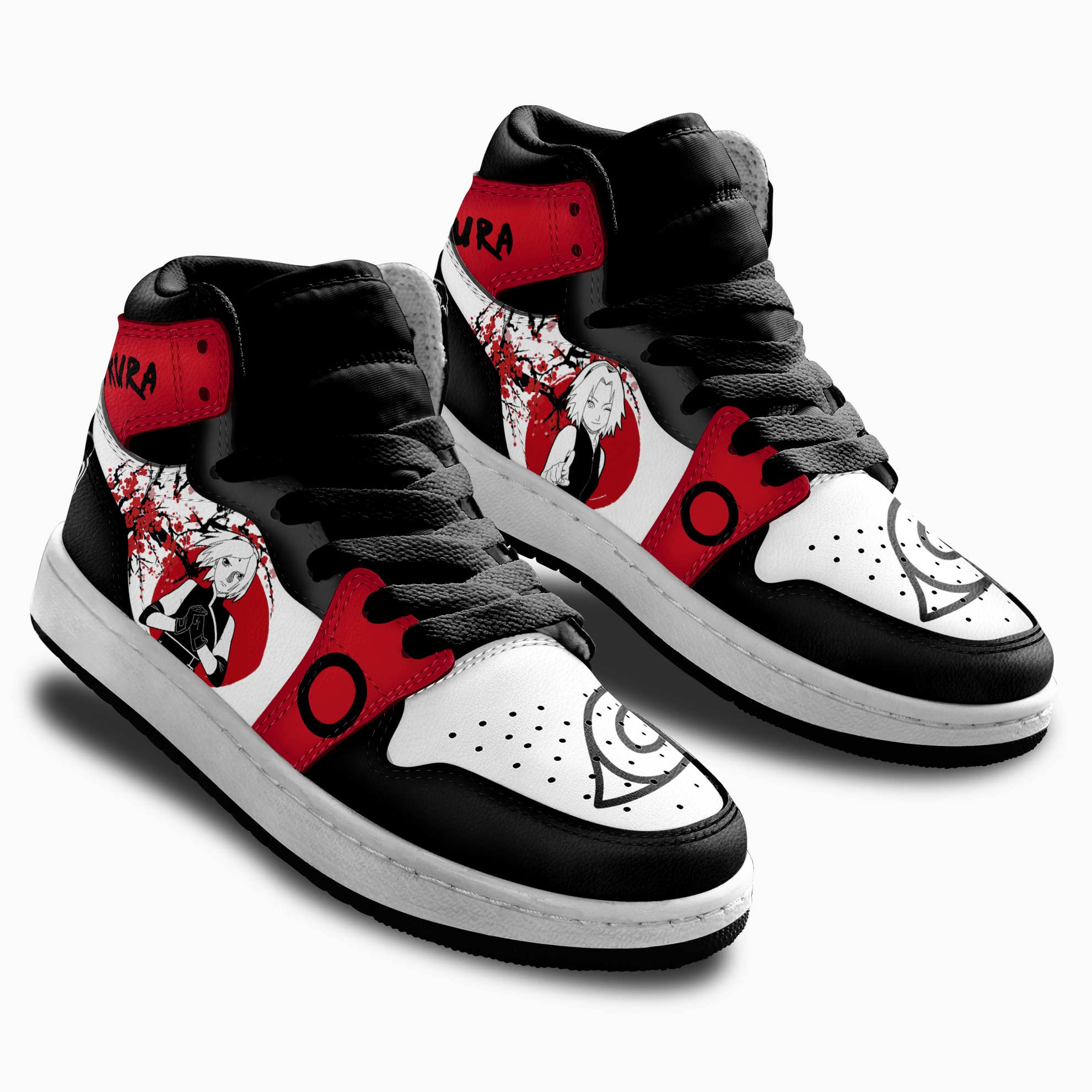 Sakura Haruno Kids Sneakers Custom Anime Shoes For Kids Japan Style