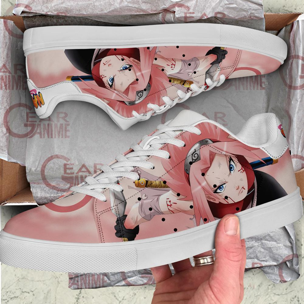Sakura Haruno Skate Shoes Anime Custom Shoes