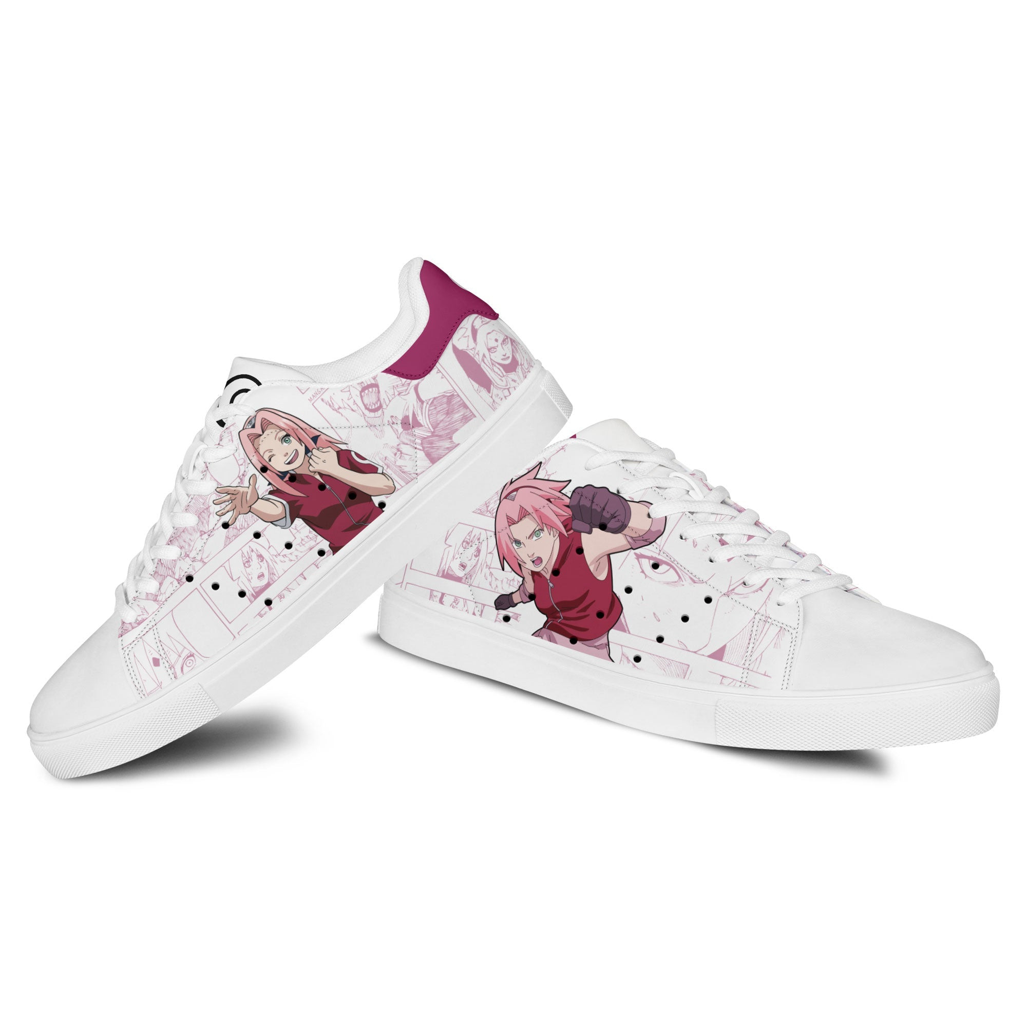 Sakura Haruno Skate Sneakers Custom NRT Anime Shoes