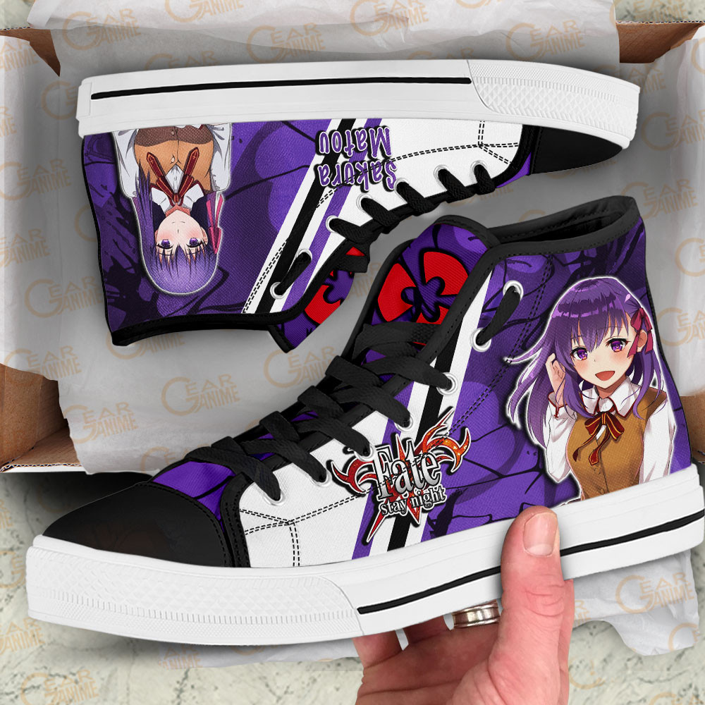 Sakura Matou High Top Shoes Custom Fate Stay Night Sneakers