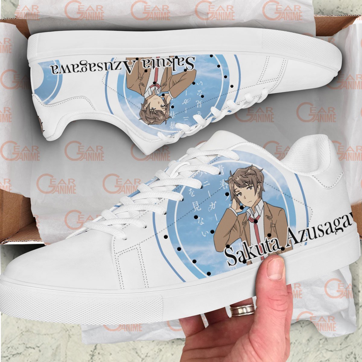 Sakuta Azusagawa Skate Sneakers Custom Anime Bunny Girl Senpai Shoes