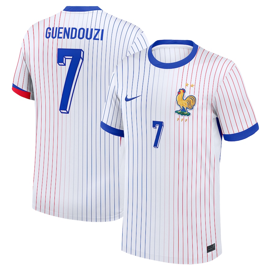 Saliba Men's France 2024 Stadium Away Soccer Jersey