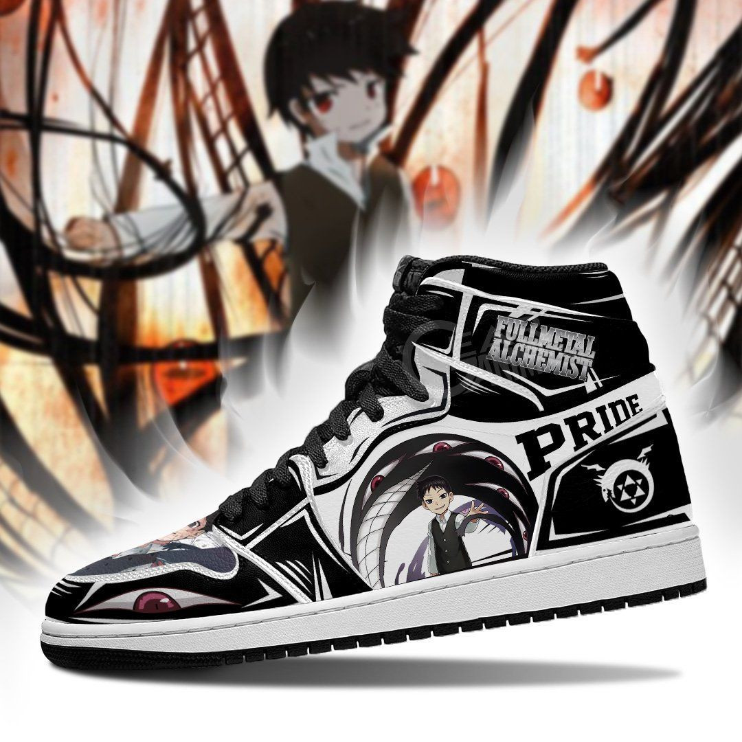Salim Bradley-Pride Fullmetal Alchemist Anime 1 High Top Air Jordan Sneaker, Air Jordan Hightop