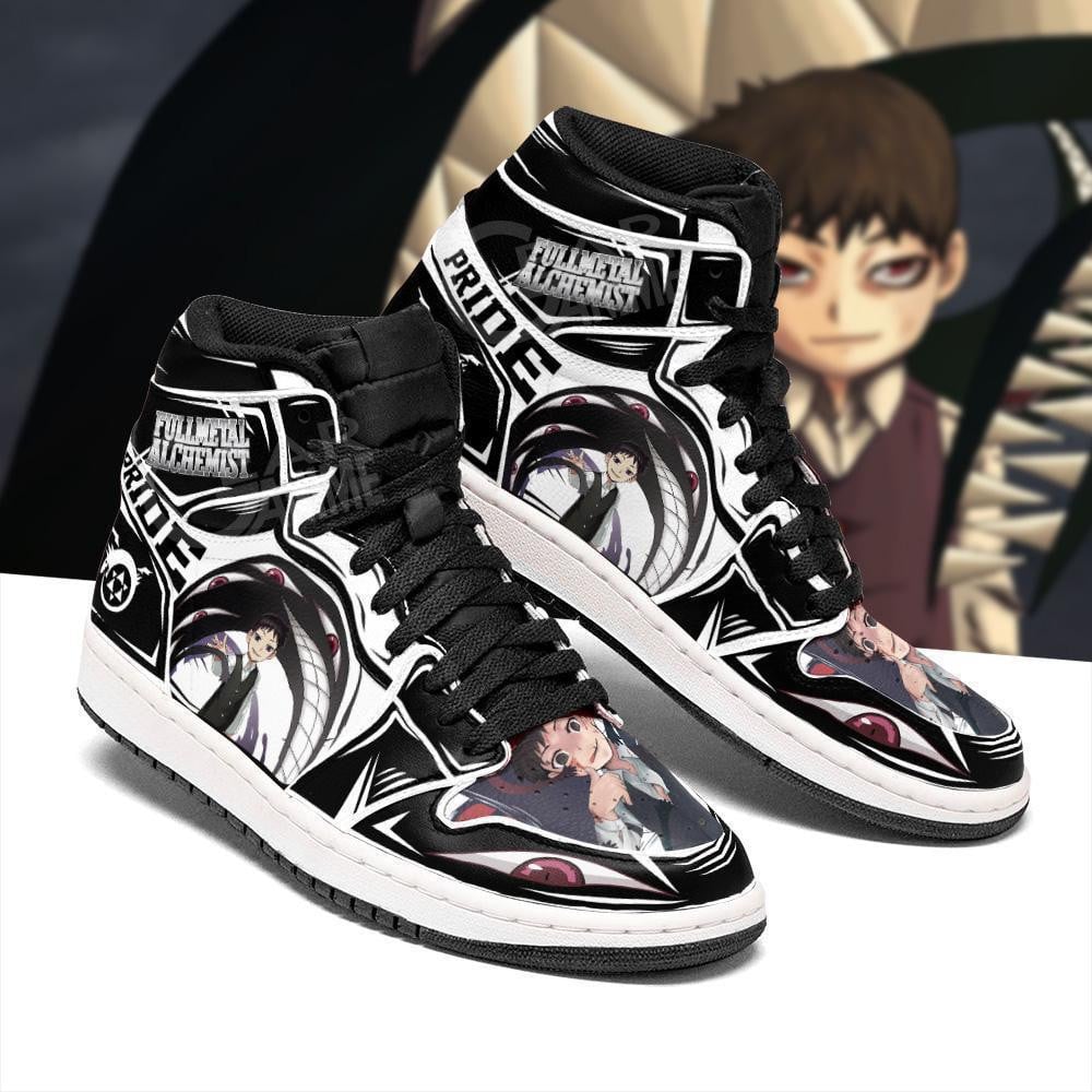Salim Bradley-Pride Fullmetal Alchemist JD1s Sneakers Anime Shoes, Air Jordan Hightop