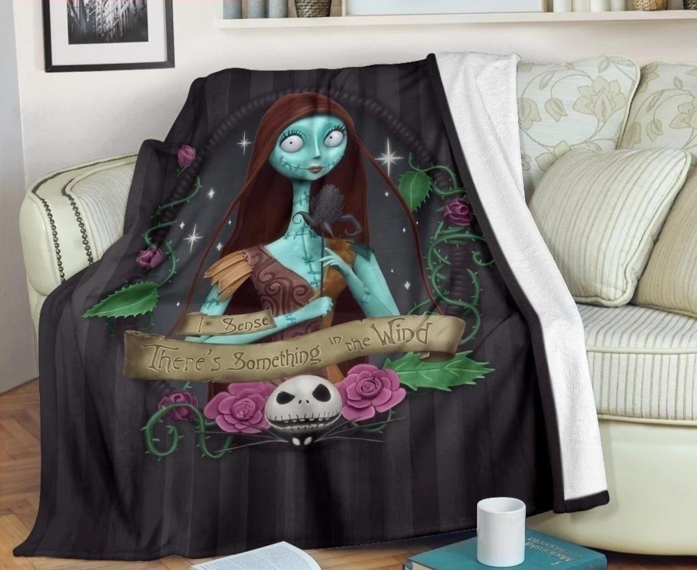 Sally Theres Something In The Wind Nightmare Sherpa Blanket Cozy Blanket Fleece Blanket