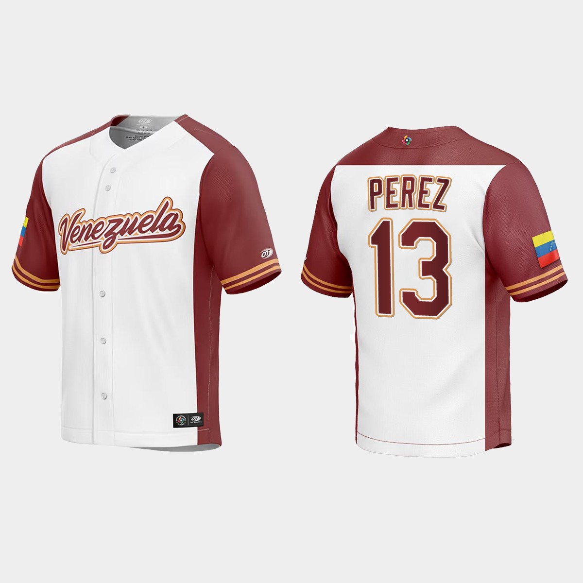 Salvador Perez Venezuela 2023 World Classic Jersey - White