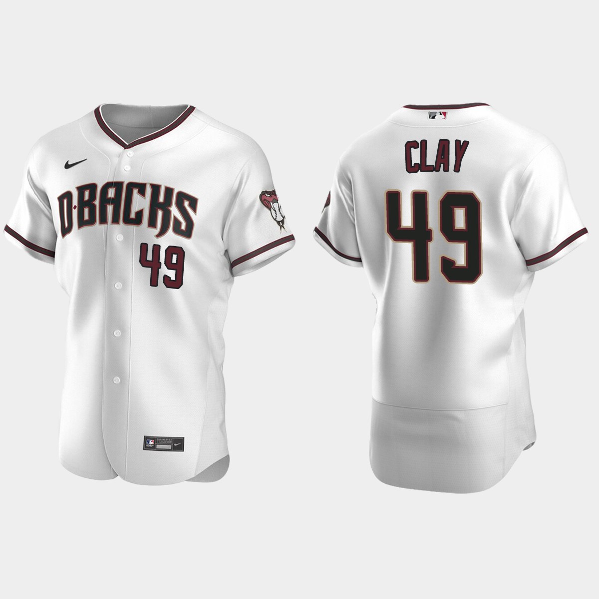 Sam Clay Arizona Diamondbacks Home Jersey - White