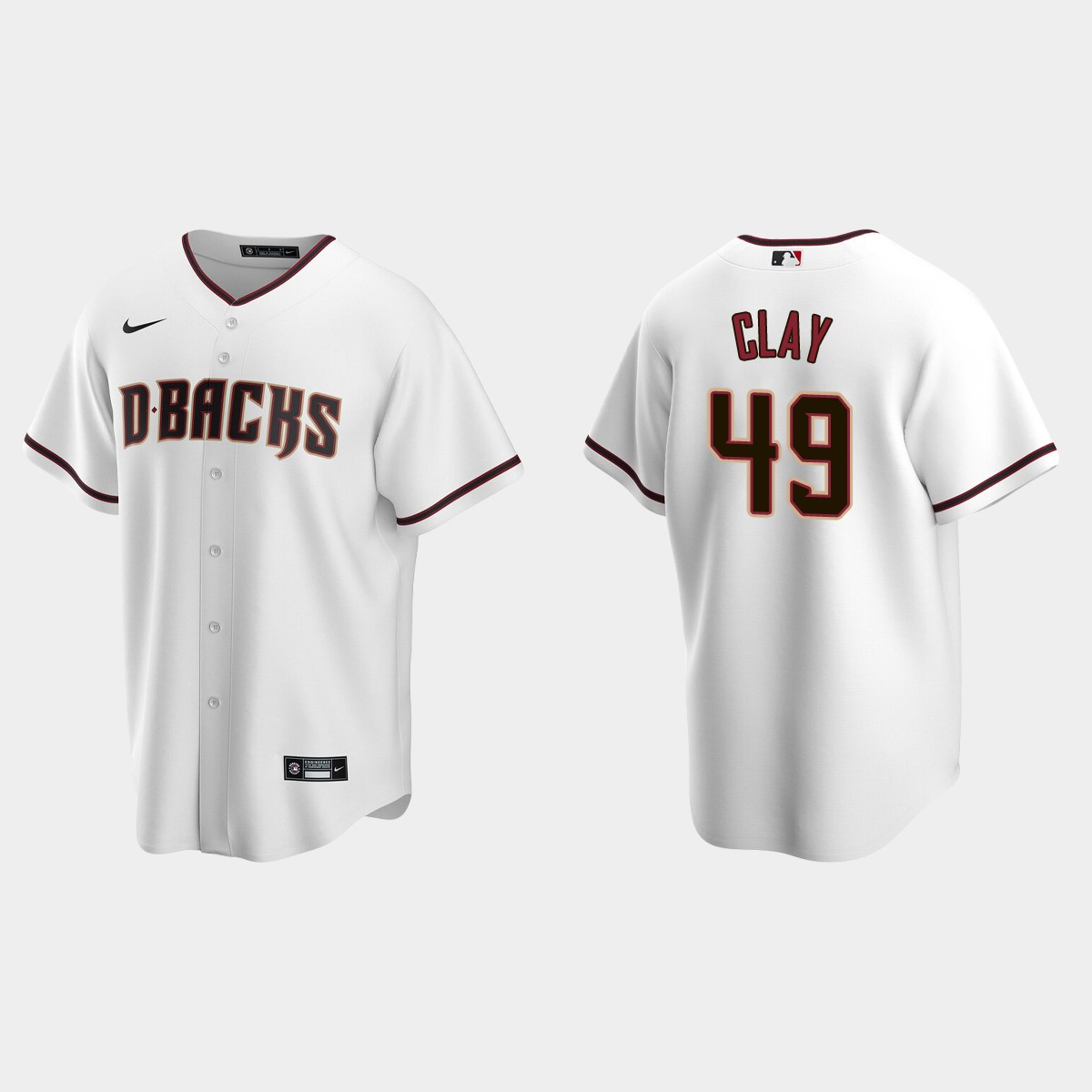 Sam Clay Arizona Diamondbacks Home Jersey - White
