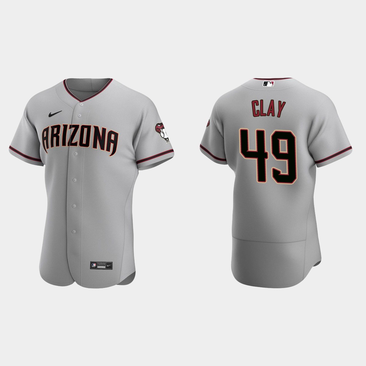 Sam Clay Arizona Diamondbacks Road Jersey - Gray