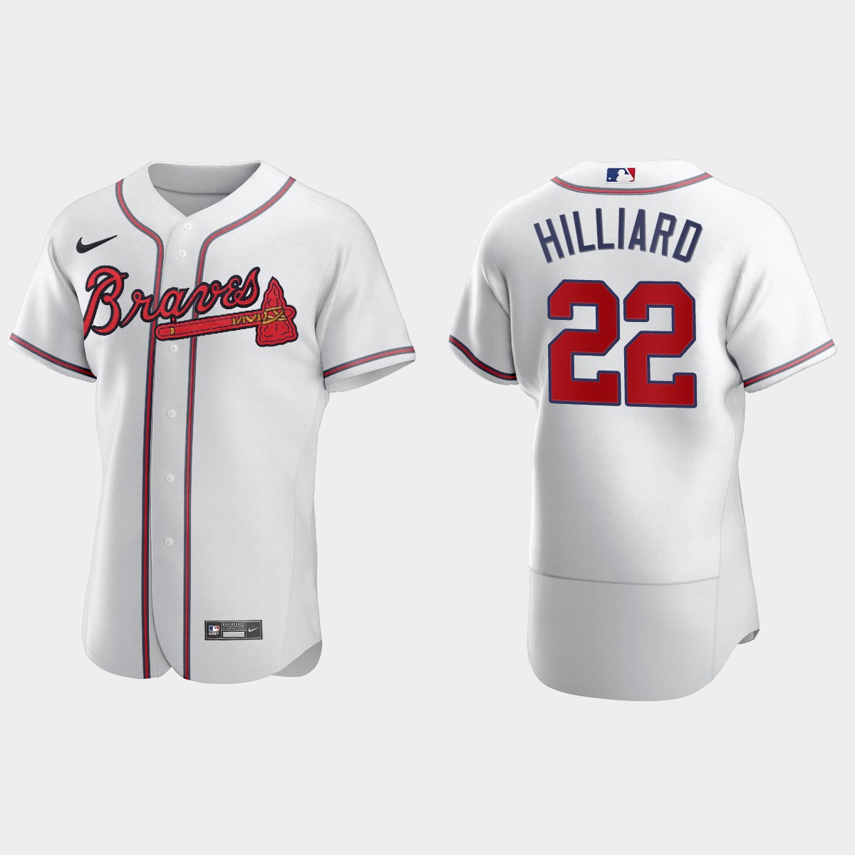 Sam Hilliard Atlanta Braves Home Jersey - White