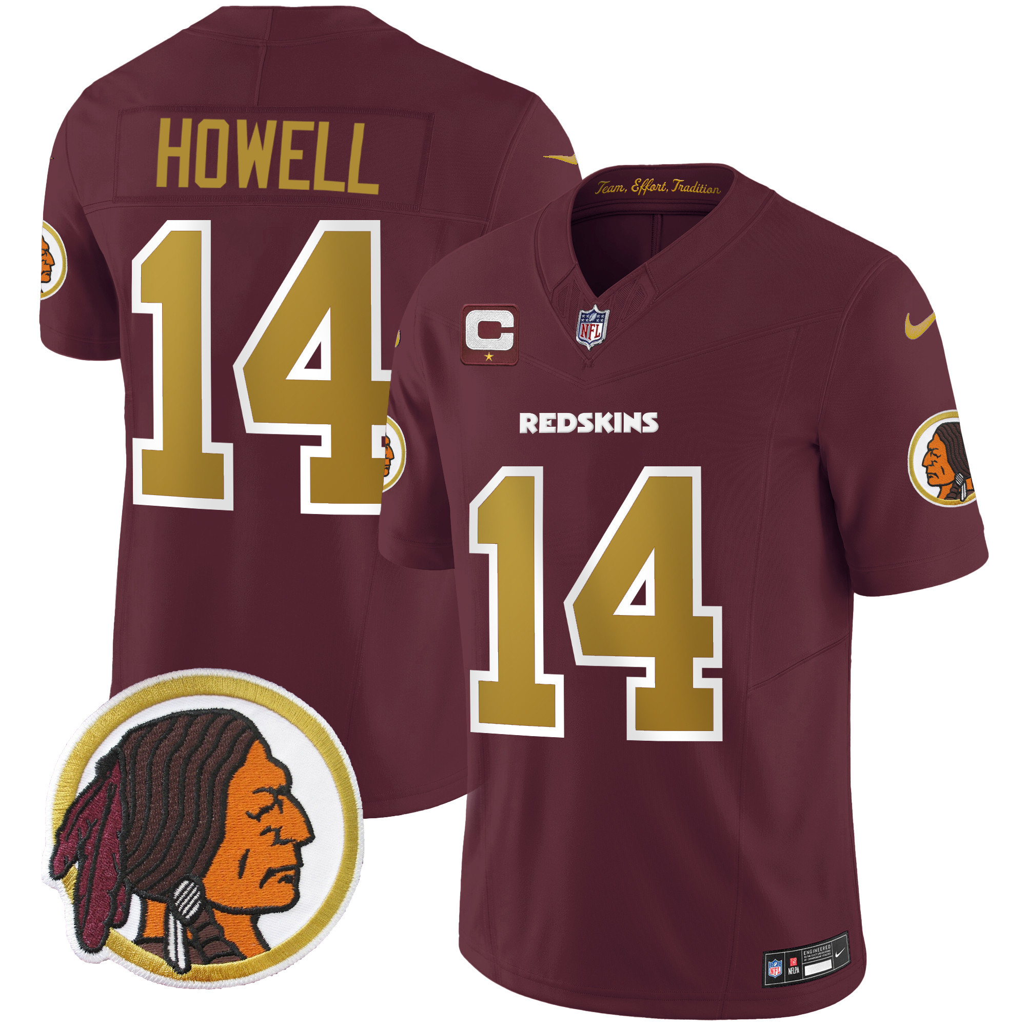 Sam Howell Men's Washington Redskins Throwback Vapor Limited Burgundy Jersey - All Stitched 